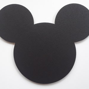 Mickey Mouse cork boards. Mickey pin display. Disney pin board, Mickey pin board. Black Mickey pin display. Painted Mickey cork board image 4