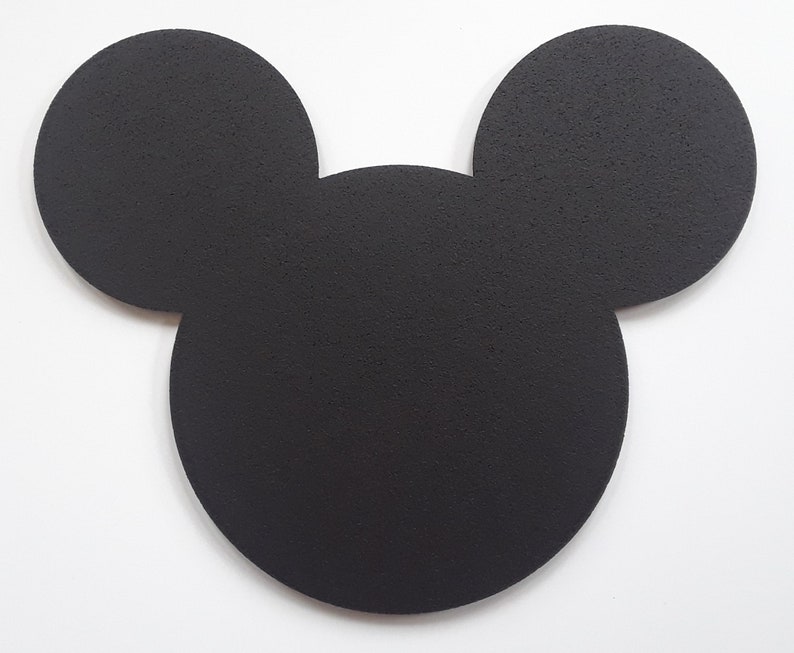 Mickey Mouse cork boards. Mickey pin display. Disney pin board, Mickey pin board. Black Mickey pin display. Painted Mickey cork board image 4