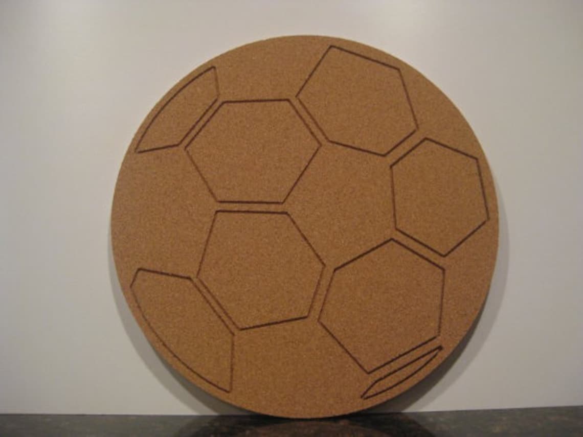 Soccer Cork Board Basketball Gifts Soccer Ball Cork Board W/ Etsy