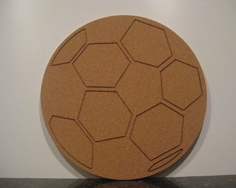 Soccer cork board, Basketball gifts, Soccer ball cork board w/ engraved details, Soccer ball pin board, Soccer gifts, Sports cork boards