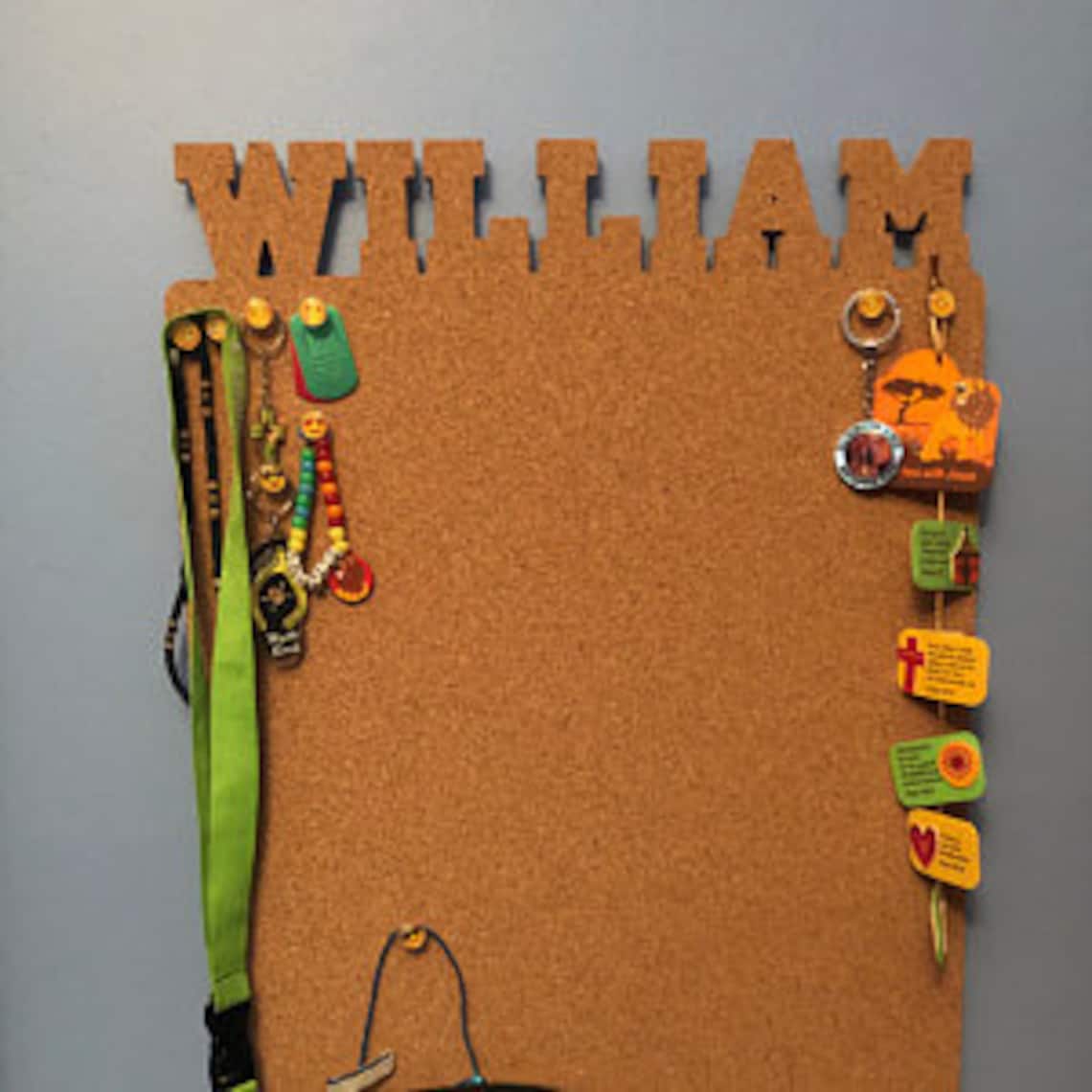 Personalized Cork Board With Name Cork Board Letters Etsy