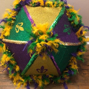 Mardi Gras, Glittered Second Line  Umbrella, Carnival, Second line Umbrella (Birthday Secondline Umbrella)