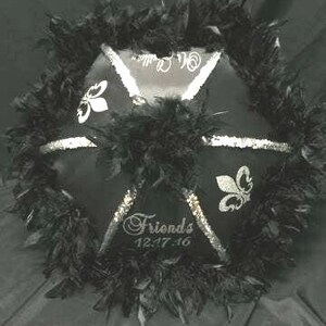 Custom Wedding Second Line Umbrella, New Orleans Bride and Groom Set