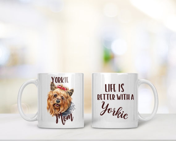 yorkie mom mug