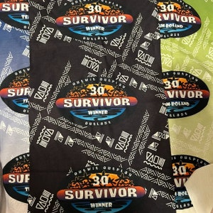 Custom Survivor TV show style headband, Survior headwear, family trip gift, Personalized headwear, custom headband, bandanas, face mask, Bild 1