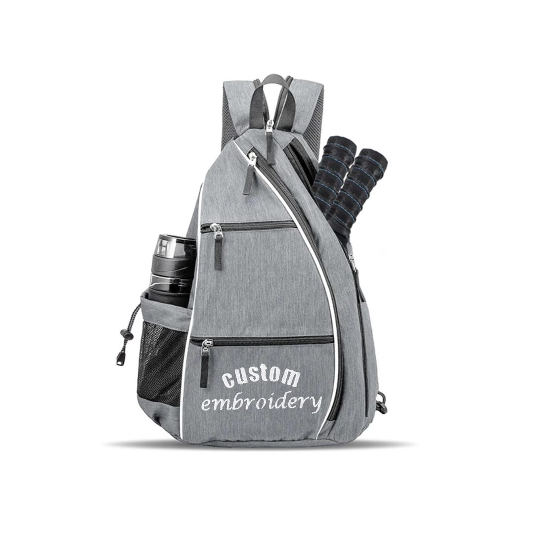 Customized Racket Bag Custom Embroidered Waterproof Pickleball Tennis Holder Backpack ...