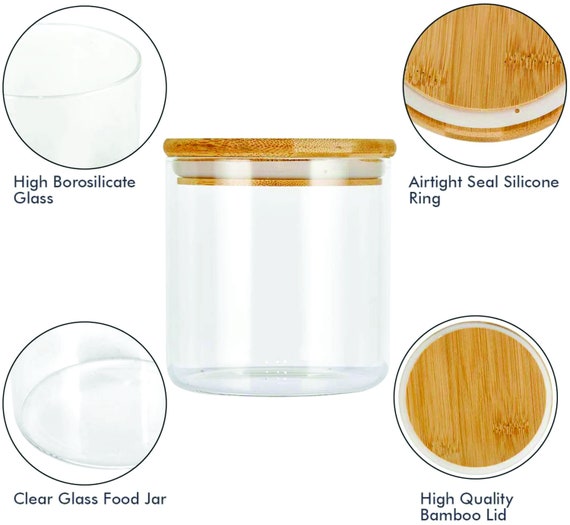 eco friendly borosilicate glass storage jars