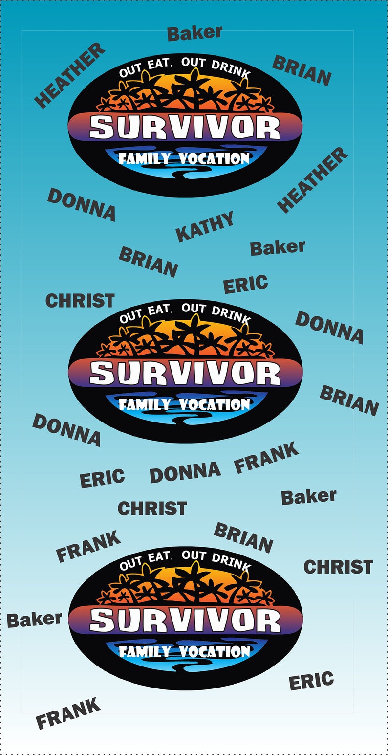 Custom Survivor TV show style headband, Survior headwear, family trip gift, Personalized headwear, custom headband, bandanas, face mask, Blue