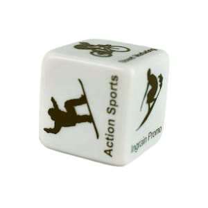 Custom Pair Dice / Text on All Six Sides /Numbers, Letters or Logos/ Personalized dice/19mm dice/Wedding parties/Game dice Valentine gift afbeelding 3