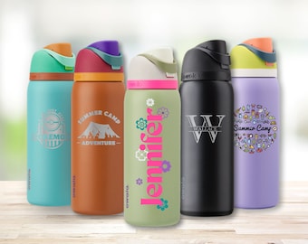 Custom Owala® FreeSip® 32oz Leak Proof Water Bottle with Straw Personalized with Text / Image/ Logo 3 in 1 Drinkware Tumbler Fully Customize