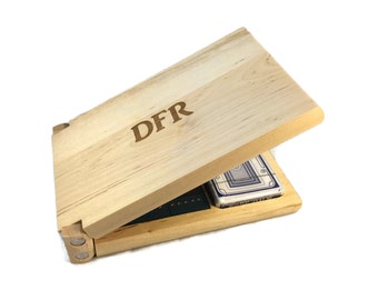 Custom cribbage board, personalized cribbage game gift set, wooden cribbage board, custom wedding gift, hostess gift, Valentine&#39;s Day