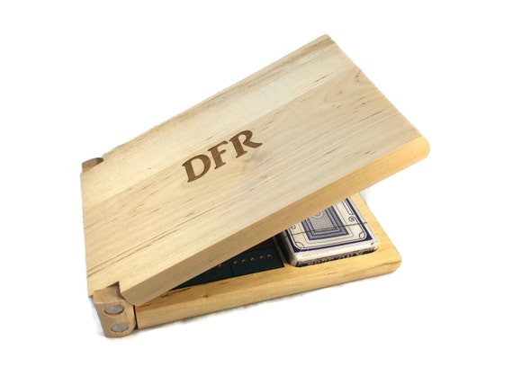 Custom cribbage board, personalized cribbage game gift set, wooden cribbage board, custom wedding gift, hostess gift, Valentine's Day