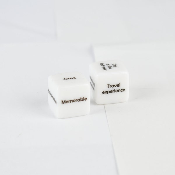 Ice Breaker Dice, Get to Know Each other game, Deeper Talk Dice, Conversation starter Pair of Dice, Interview dice game, Conversation Cubes