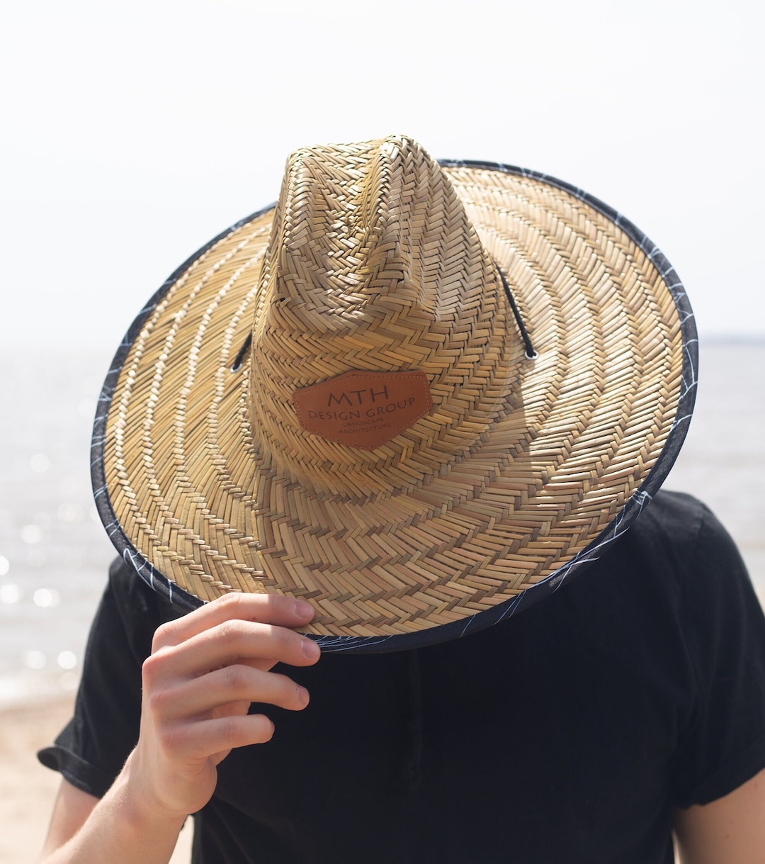 Personalized Straw Hat, Custom Patch Straw Hat, Boating Hat, Custom Image Straw Hat, Custom Logo