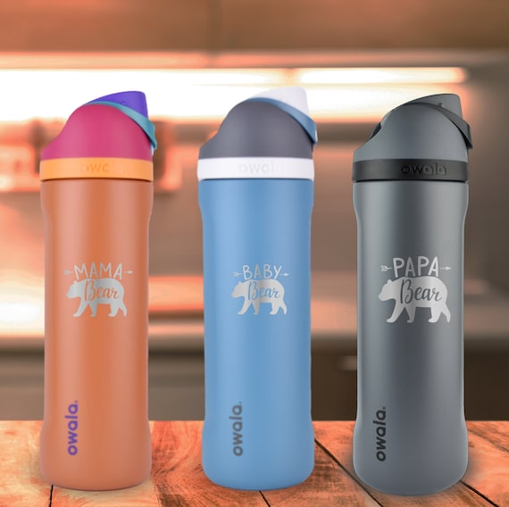 Owala FreeSip 24-oz. Stainless Steel Water Bottle + 2 Bonus Straws