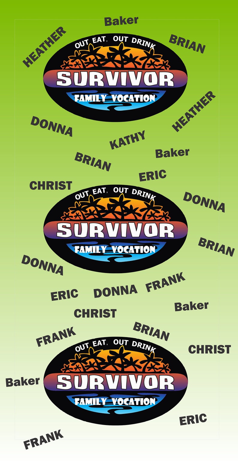 Custom Survivor TV show style headband, Survior headwear, family trip gift, Personalized headwear, custom headband, bandanas, face mask, image 5