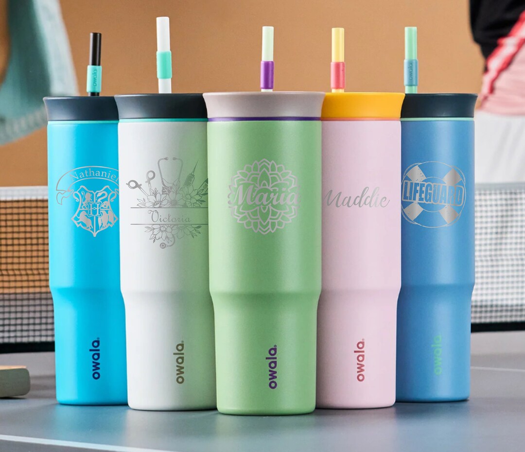 Custom Owala 40oz Tumbler W Straw Engrave Logo Image Text Custom Owala 40oz Tumbler W Straw Engrave Logo Image Text