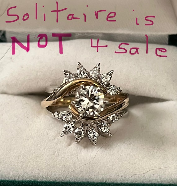 Gen. Diamond Jacket/Insert Ring 14kt White Gold; … - image 2