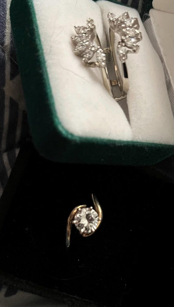 Gen. Diamond Jacket/Insert Ring 14kt White Gold; … - image 9