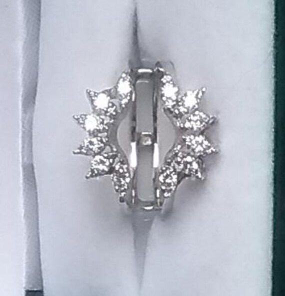 Gen. Diamond Jacket/Insert Ring 14kt White Gold; … - image 6