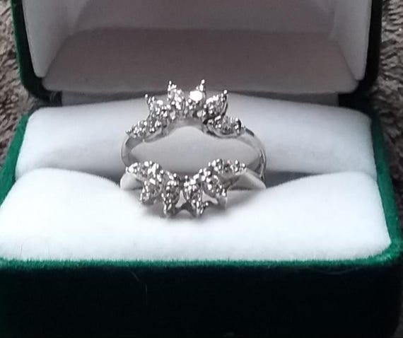 Gen. Diamond Jacket/Insert Ring 14kt White Gold; … - image 3