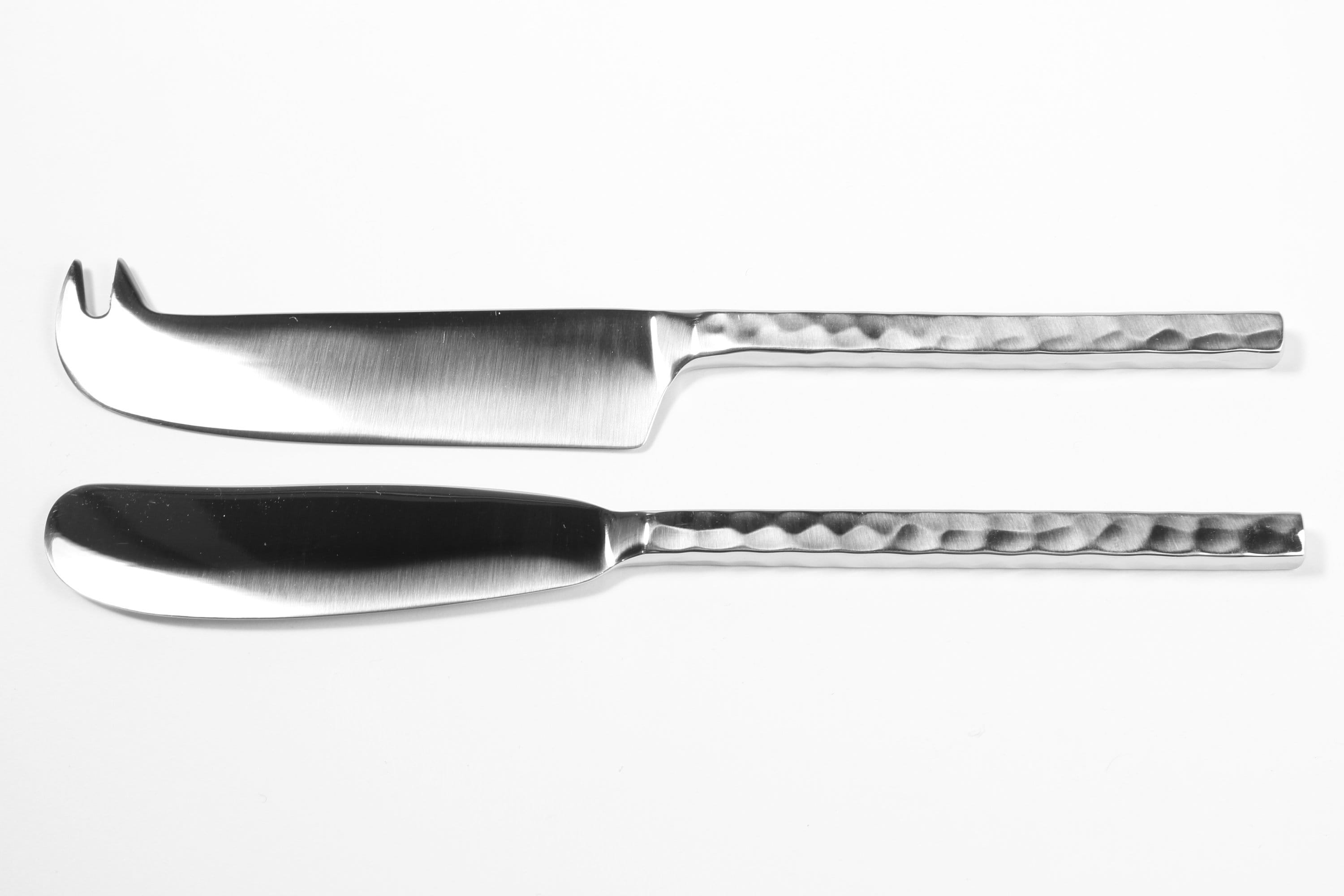 Cheese Knife Set Hammered Square Handmade Hammered Etsy