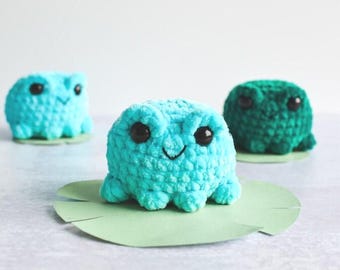 No-Sew Amigurumi Crochet Pocket Frog PDF Pattern