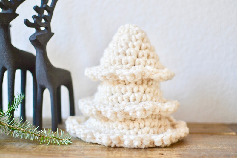 Christmas Tree CROCHET PATTERN. Rustic Tree Ornament Pattern. Amigurumi Christmas Tree. Crochet Ornament. Handmade Gift. Gift For The Tree. image 6