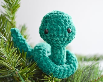 Schema PDF per realizzare un serpente amigurumi all'uncinetto senza cuciture