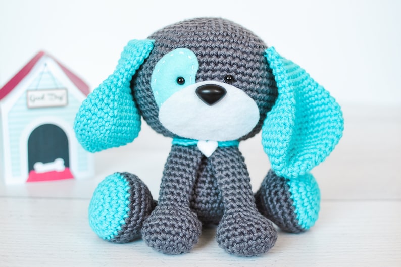 Dog CROCHET PATTERN. Domino The Dog. Snuggle-Sized Crochet Dog Pattern. Amigurumi Dog. Amigurumi Dog Crochet Pattern. Gifts For Kids. image 2