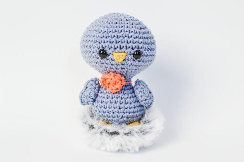 Bird CROCHET PATTERN. Blu The Bird. Crochet Chick Pattern. Amigurumi Bird. Spring Crochet Pattern. Crochet Toy. Spring Crochet. image 5