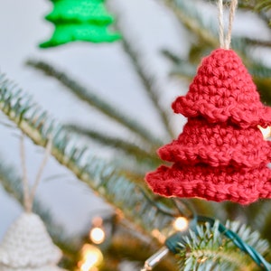 Christmas Tree CROCHET PATTERN. Rustic Tree Ornament Pattern. Amigurumi Christmas Tree. Crochet Ornament. Handmade Gift. Gift For The Tree. image 4