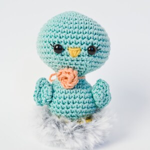 Bird CROCHET PATTERN. Blu The Bird. Crochet Chick Pattern. Amigurumi Bird. Spring Crochet Pattern. Crochet Toy. Spring Crochet. image 2