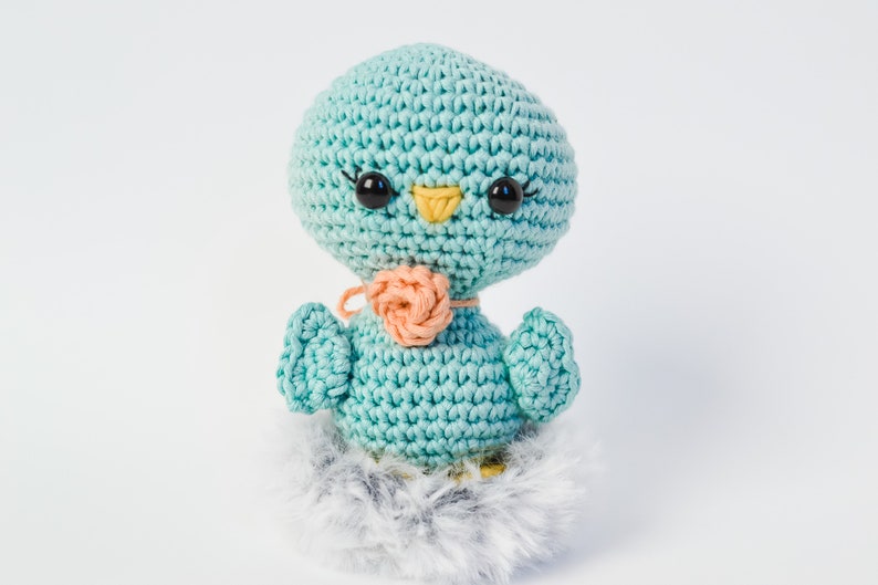 Bird CROCHET PATTERN. Blu The Bird. Crochet Chick Pattern. Amigurumi Bird. Spring Crochet Pattern. Crochet Toy. Spring Crochet. image 2