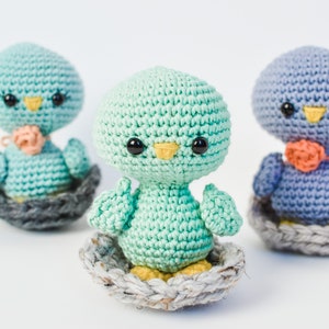 Bird CROCHET PATTERN. Blu The Bird. Crochet Chick Pattern. Amigurumi Bird. Spring Crochet Pattern. Crochet Toy. Spring Crochet. image 1