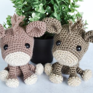 Duo The Donkey Amigurumi Crochet Pattern. Donkey Crochet Pattern. Crochet Pattern. Cute Donkey Crochet Pattern. Soft Toy. Stuffed Animal. image 2