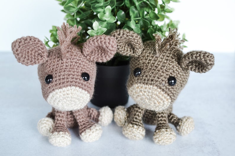 Duo The Donkey Amigurumi Crochet Pattern. Donkey Crochet Pattern. Crochet Pattern. Cute Donkey Crochet Pattern. Soft Toy. Stuffed Animal. image 2