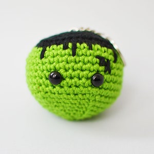 FRANKENSTEIN Crochet Pattern. Frankey Keychain. Crochet Halloween. Amigurumi Halloween. Crochet Keychain. PDF Crochet Pattern. image 3