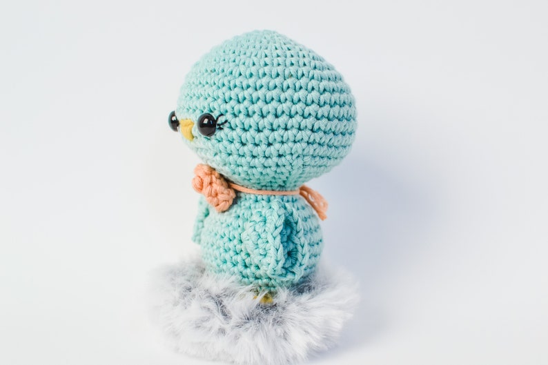 Bird CROCHET PATTERN. Blu The Bird. Crochet Chick Pattern. Amigurumi Bird. Spring Crochet Pattern. Crochet Toy. Spring Crochet. image 3
