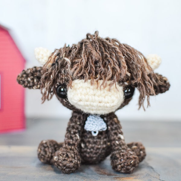 Cow CROCHET PATTERN. Hilde The Highland Cow. Crochet Cow Pattern. Amigurumi Cow. Highland Cow Crochet Pattern. Highland Cow. Crochet Toy.