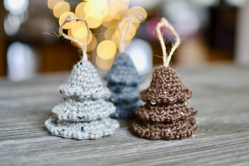 Christmas Tree CROCHET PATTERN. Rustic Tree Ornament Pattern. Amigurumi Christmas Tree. Crochet Ornament. Handmade Gift. Gift For The Tree. image 3