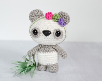 Poppy The Panda Amigurumi Crochet Pattern. Panda Bear Crochet Pattern. Bear Crochet Pattern. Cute Bear Crochet Pattern.