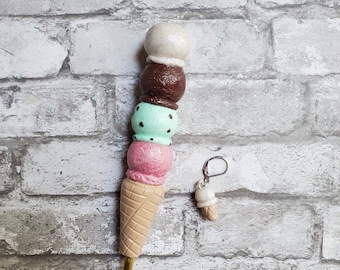 Ice Cream Inspired Ergonomic Crochet Hook