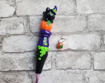 Witch Cat Inspired Ergonomic Crochet Hook