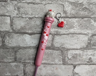 Valentine Cat Inspired Slim Crochet Hook