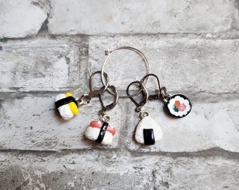 Sushi Inspired Stitch Markers- Set of 4