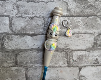 Pastel Dragon Inspired Ergonomic Crochet Hook