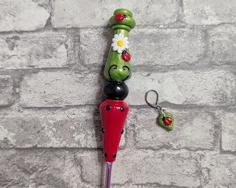 Ladybug Inspired Ergonomic Crochet Hook