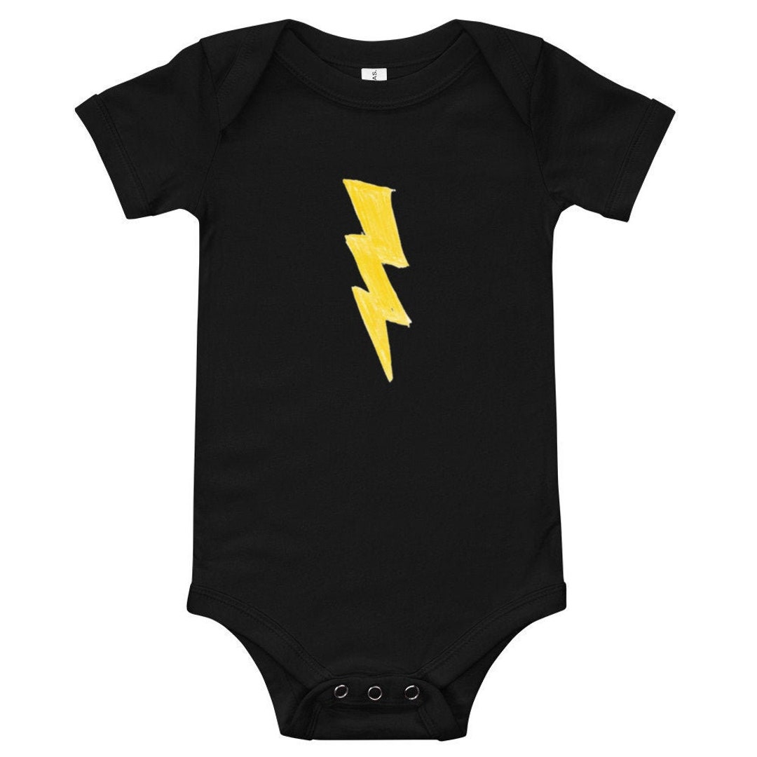 Lightning Bolt Bodysuit Onesie Baby Graphic Onesie Thunder - Etsy