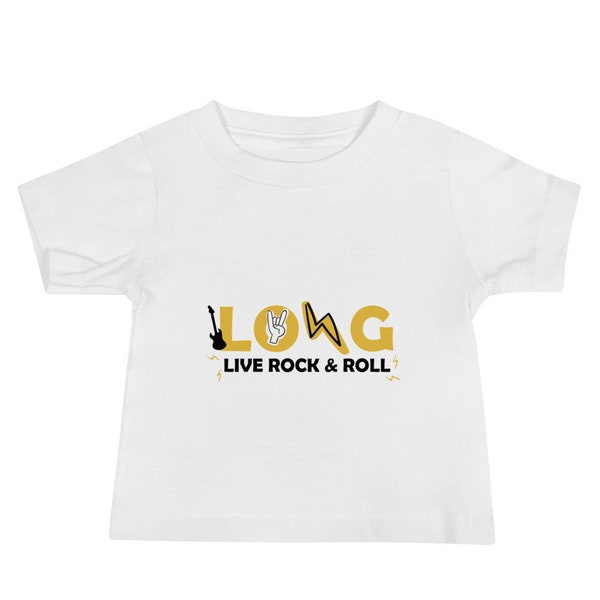 Long Live Rock & Roll Baby T shirt | Graphic| Gender Neutral | Rocker